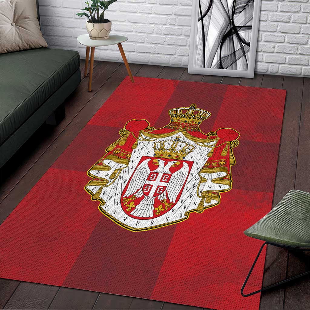 Serbia Area Rug Serbian Cross Eagle Tattoo