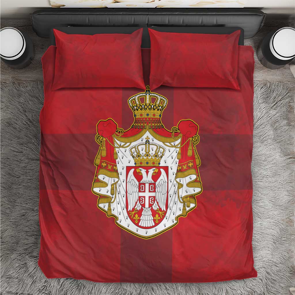 Serbia Bedding Set Serbian Cross Eagle Tattoo