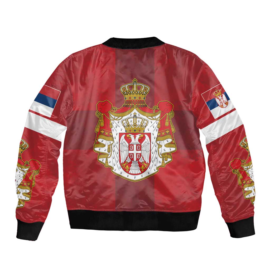 Serbia Bomber Jacket Serbian Cross Eagle Tattoo