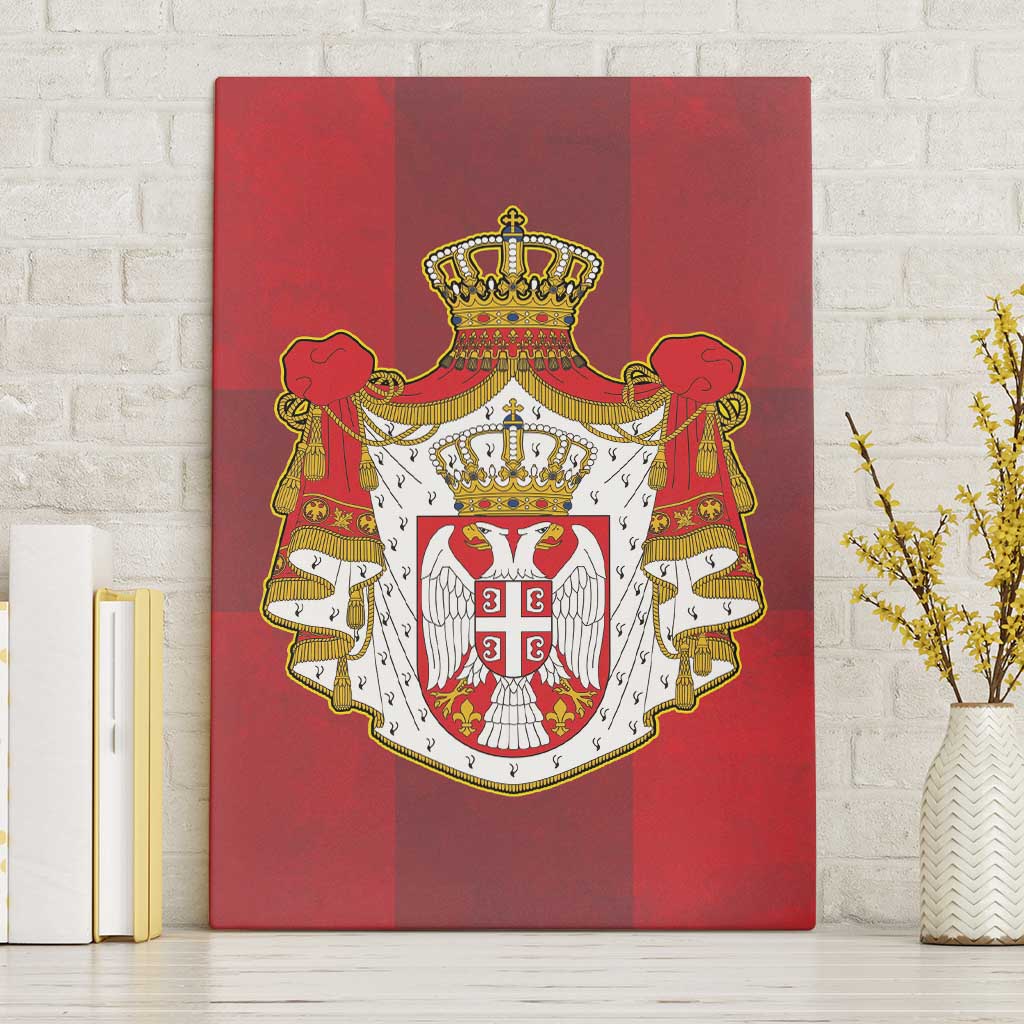 Serbia Canvas Wall Art Serbian Cross Eagle Tattoo