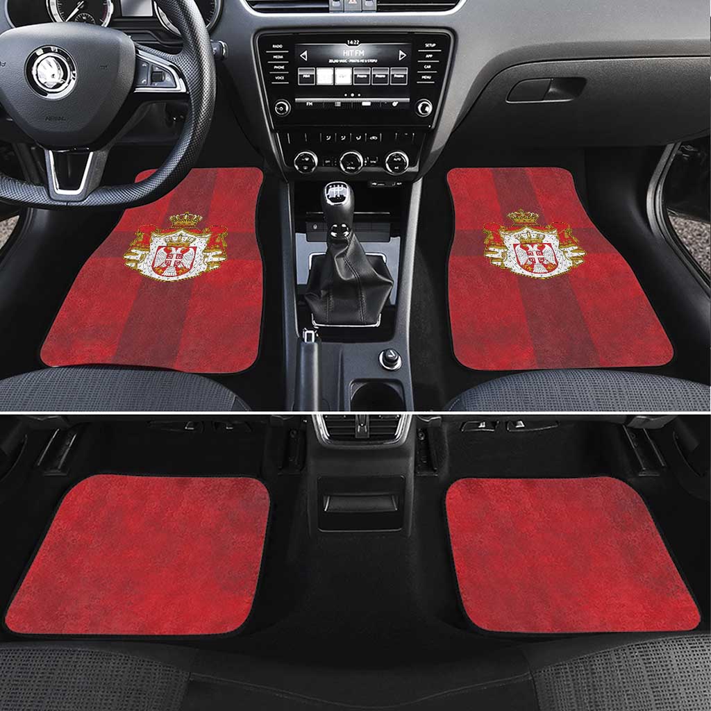 Serbia Car Mats Serbian Cross Eagle Tattoo