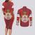 Serbia Couples Matching Long Sleeve Bodycon Dress and Long Sleeve Button Shirt Serbian Cross Eagle Tattoo