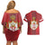 Serbia Couples Matching Off Shoulder Short Dress and Hawaiian Shirt Serbian Cross Eagle Tattoo