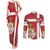 Serbia Couples Matching Tank Maxi Dress and Long Sleeve Button Shirt Serbian Cross Eagle Tattoo