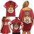 Serbia Family Matching Off Shoulder Short Dress and Hawaiian Shirt Serbian Cross Eagle Tattoo