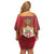 Serbia Family Matching Off Shoulder Short Dress and Hawaiian Shirt Serbian Cross Eagle Tattoo