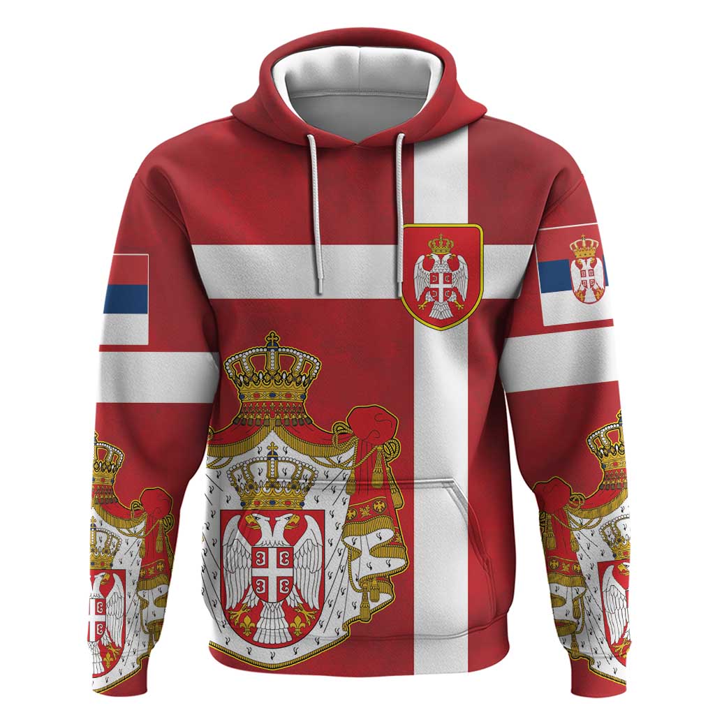 Serbia Hoodie Serbian Cross Eagle Tattoo