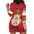 Serbia Hoodie Dress Serbian Cross Eagle Tattoo