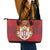 Serbia Leather Tote Bag Serbian Cross Eagle Tattoo