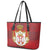 Serbia Leather Tote Bag Serbian Cross Eagle Tattoo