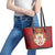 Serbia Leather Tote Bag Serbian Cross Eagle Tattoo