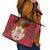 Serbia Leather Tote Bag Serbian Cross Eagle Tattoo