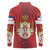 Serbia Long Sleeve Polo Shirt Serbian Cross Eagle Tattoo