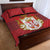 Serbia Quilt Bed Set Serbian Cross Eagle Tattoo