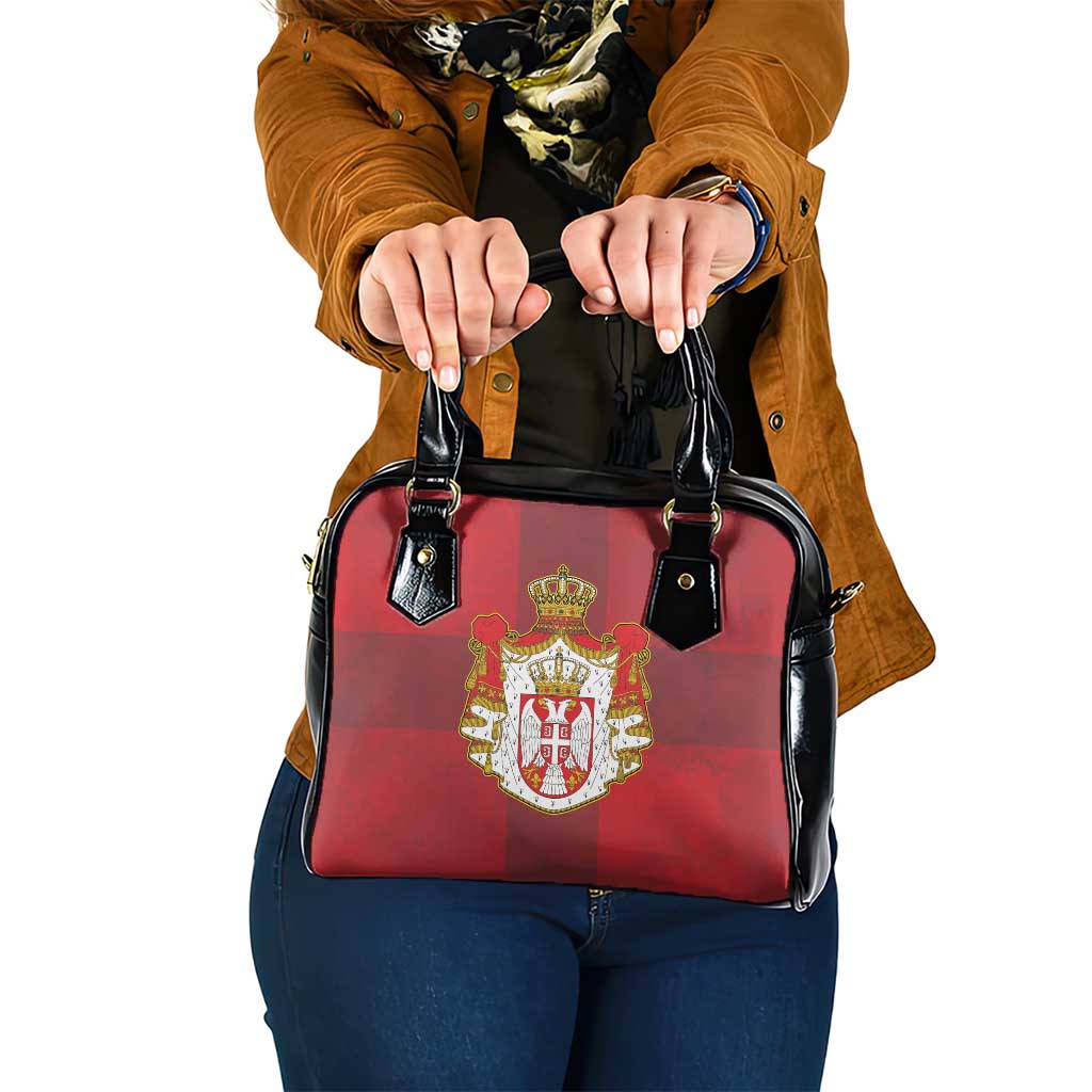 Serbia Shoulder Handbag Serbian Cross Eagle Tattoo