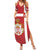 Serbia Summer Maxi Dress Serbian Cross Eagle Tattoo