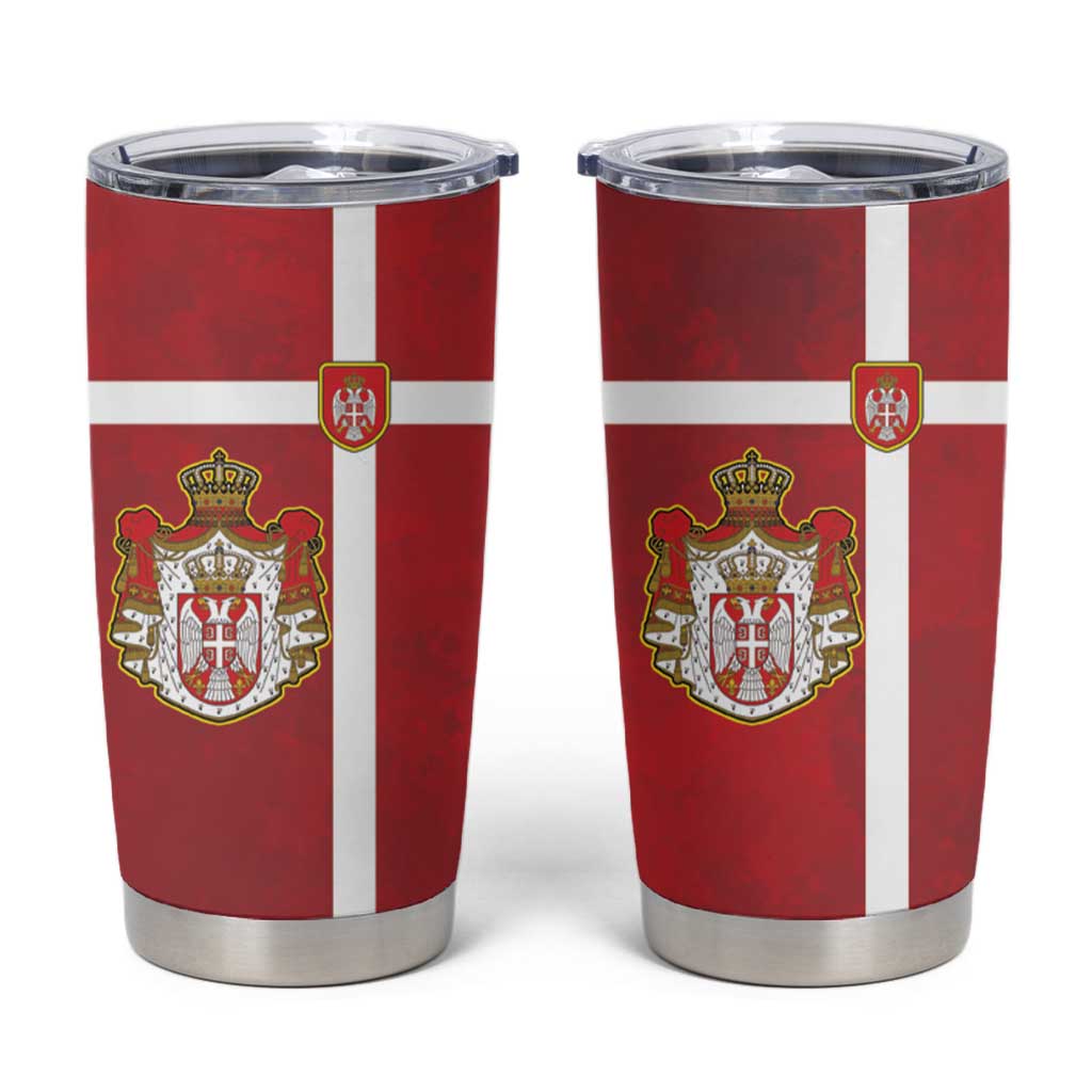 Serbia Tumbler Cup Serbian Cross Eagle Tattoo