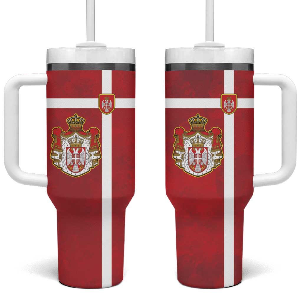 Serbia Tumbler With Handle Serbian Cross Eagle Tattoo