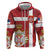 Serbia Zip Hoodie Serbian Cross Eagle Tattoo