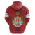 Serbia Zip Hoodie Serbian Cross Eagle Tattoo