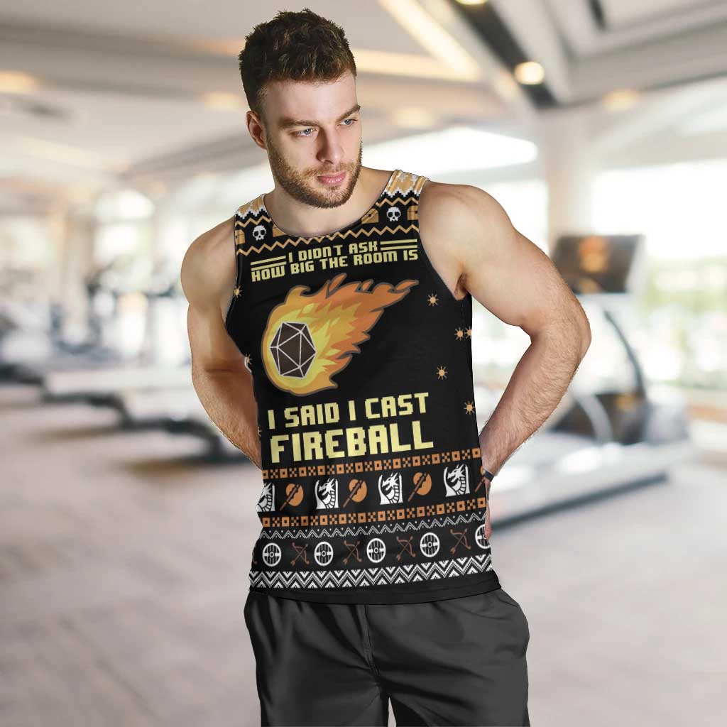 I Said I Cast Fireball Christmas Men Tank Top I Said I Cast Fireball - Wonder Print Shop