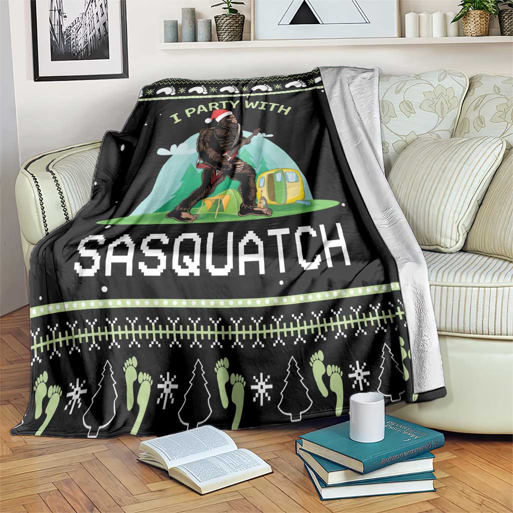 I'm Party With Sasquatch Camping Blanket I'm Party With Sasquatch