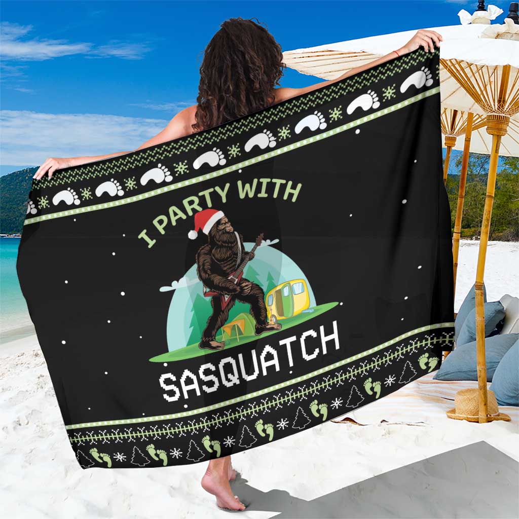 I'm Party With Sasquatch Camping Sarong I'm Party With Sasquatch