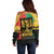 Black Father By Popular Demand African Off Shoulder Sweater - Wonder Print Shop