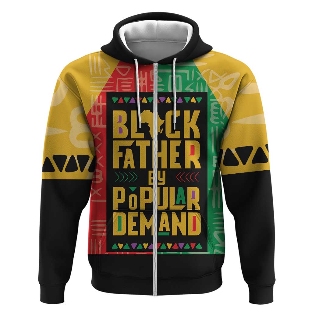 Black Father By Popular Demand African Zip Hoodie - Wonder Print Shop