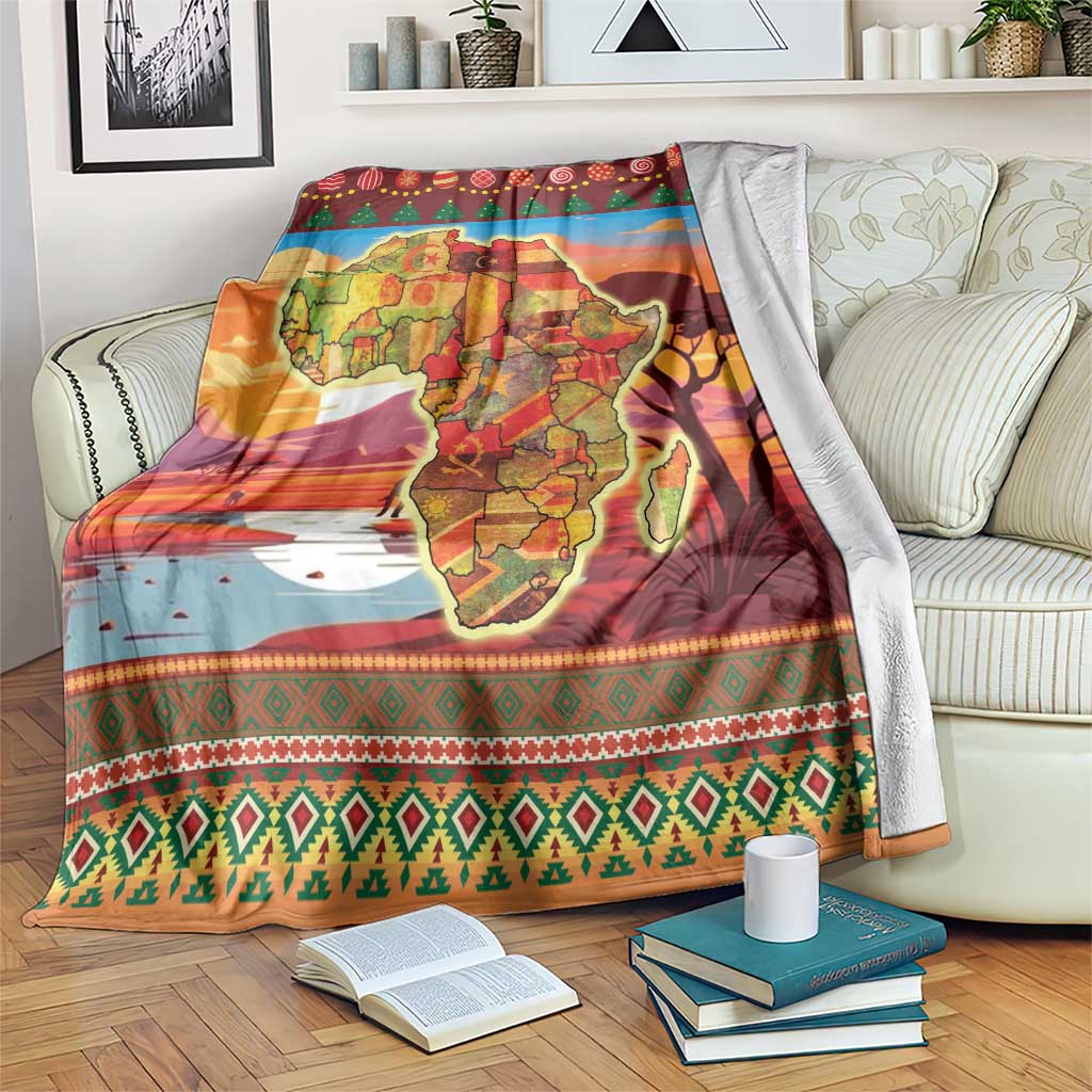 African Heritage and Celebrated Christmas Blanket