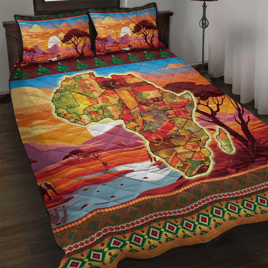 African Heritage and Celebrated Christmas Quilt Bed Set - Wonder Print Shop