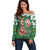 Giraffe Autism Off Shoulder Sweater Seeing The World From Different Angles - Wonder Print Shop