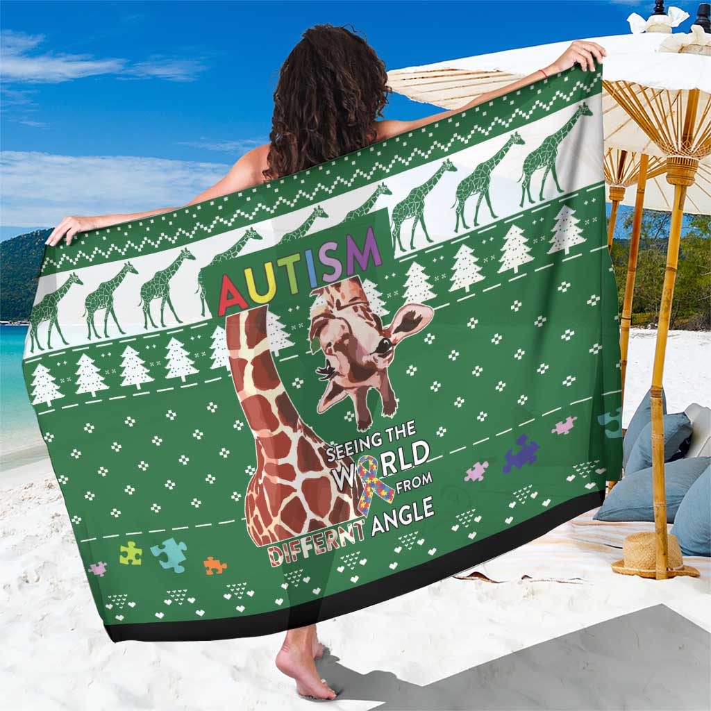 Giraffe Autism Sarong Seeing The World From Different Angles