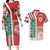 Morocco Football Couples Matching Long Sleeve Bodycon Dress and Hawaiian Shirt Atlas Lions Soccer - Road To Champion