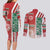 Morocco Football Couples Matching Long Sleeve Bodycon Dress and Long Sleeve Button Shirt Atlas Lions Soccer - Road To Champion