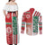 Morocco Football Couples Matching Off Shoulder Maxi Dress and Long Sleeve Button Shirt Atlas Lions Soccer - Road To Champion