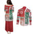 Morocco Football Couples Matching Puletasi and Long Sleeve Button Shirt Atlas Lions Soccer - Road To Champion