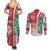 Morocco Football Couples Matching Summer Maxi Dress and Long Sleeve Button Shirt Atlas Lions Soccer - Road To Champion