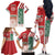 Morocco Football Family Matching Off The Shoulder Long Sleeve Dress and Hawaiian Shirt Atlas Lions Soccer - Road To Champion