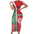 Morocco Football Family Matching Short Sleeve Bodycon Dress and Hawaiian Shirt Atlas Lions Soccer - Road To Champion