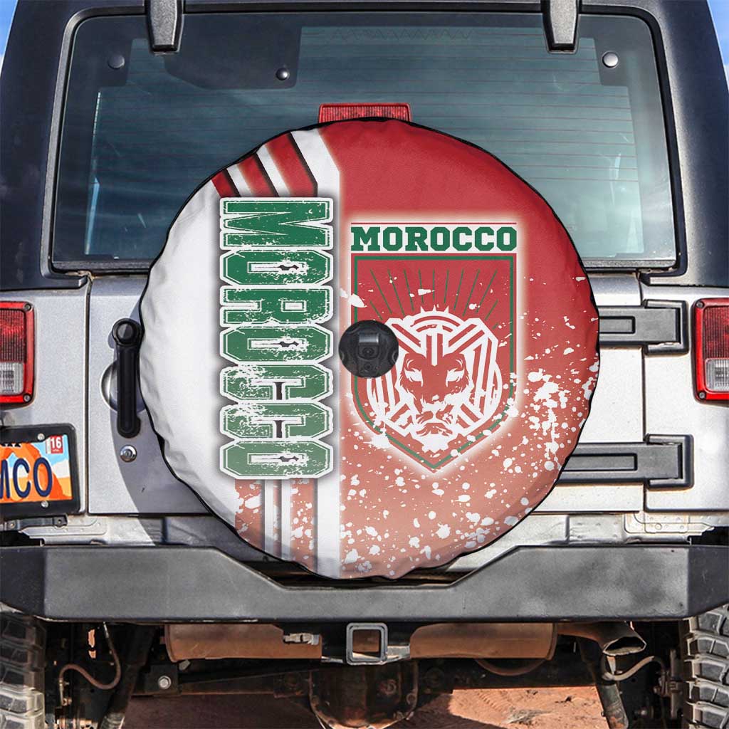 Morocco Football Spare Tire Cover Atlas Lions Soccer - Road To Champion