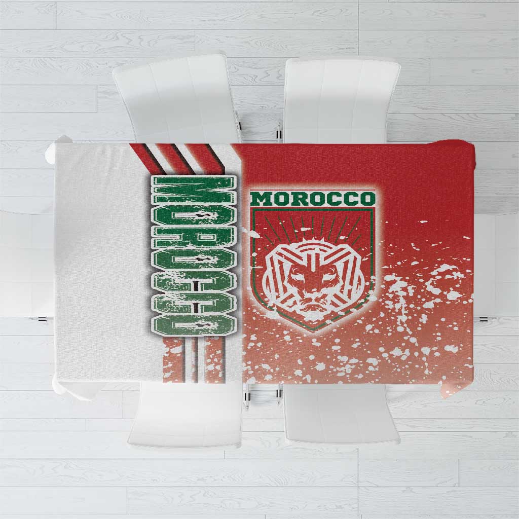 Morocco Football Tablecloth Atlas Lions Soccer - Road To Champion