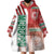 Morocco Football Wearable Blanket Hoodie Atlas Lions Soccer - Road To Champion