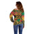 African Map Graffiti Off Shoulder Sweater Know You Roots - Wonder Print Shop