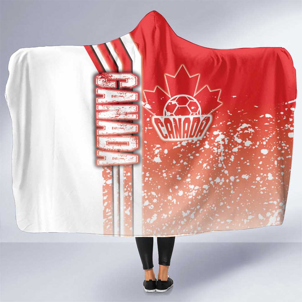 Canada Football Hooded Blanket Canucks Soccer - Road To Champion