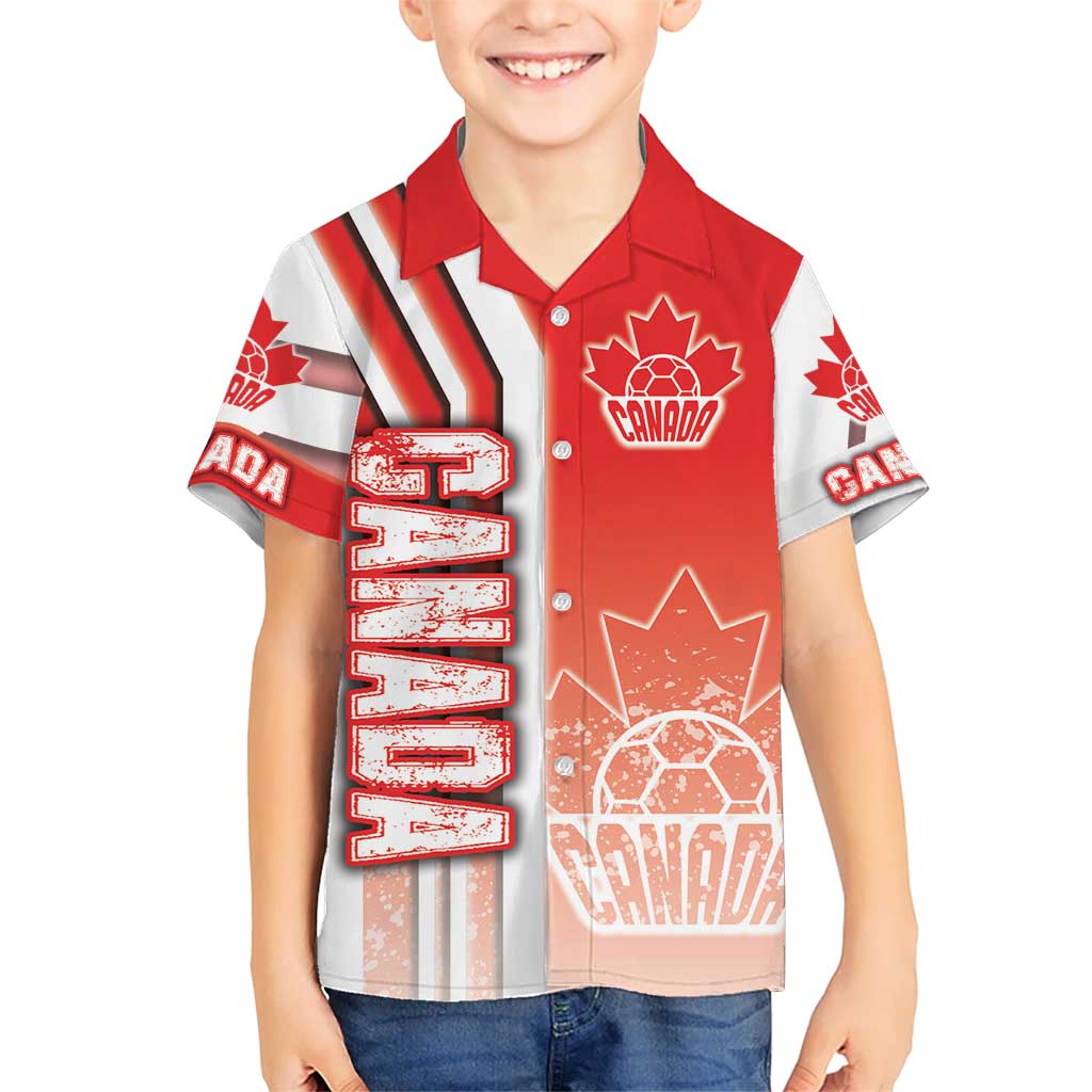 Canada Football Kid Hawaiian Shirt Canucks Soccer - Road To Champion