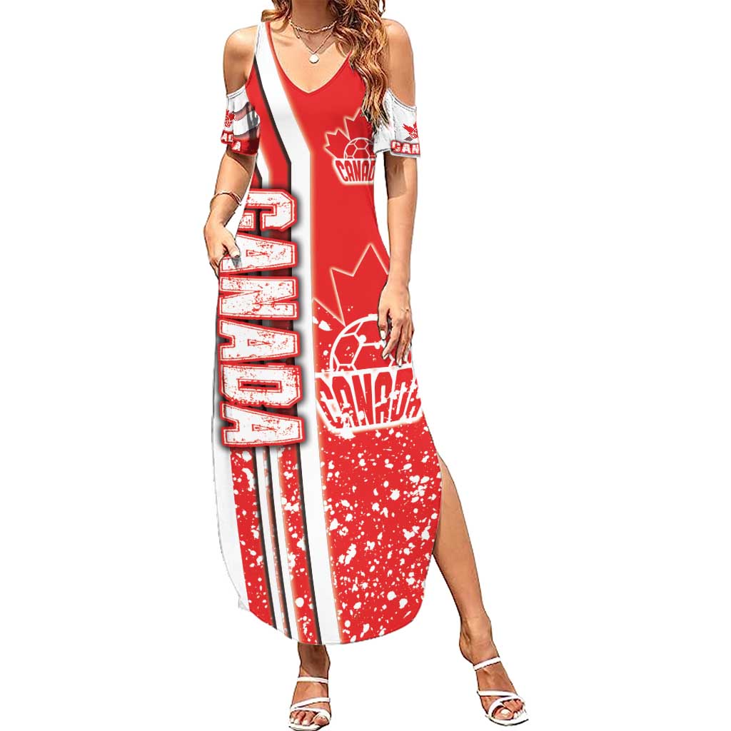 Canada Football Summer Maxi Dress Canucks Soccer - Road To Champion