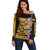 Black Creativity Rules The World Off Shoulder Sweater African Creativity - Wonder Print Shop