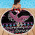 Flamingo Im Dreaming Of A Pink Christmas Beach Blanket - Wonder Print Shop