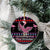 Flamingo Im Dreaming Of A Pink Christmas Ceramic Ornament - Wonder Print Shop